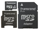 MicroSD 2GB w/2 Adapter 